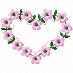 Hearts Embroidery Design 8